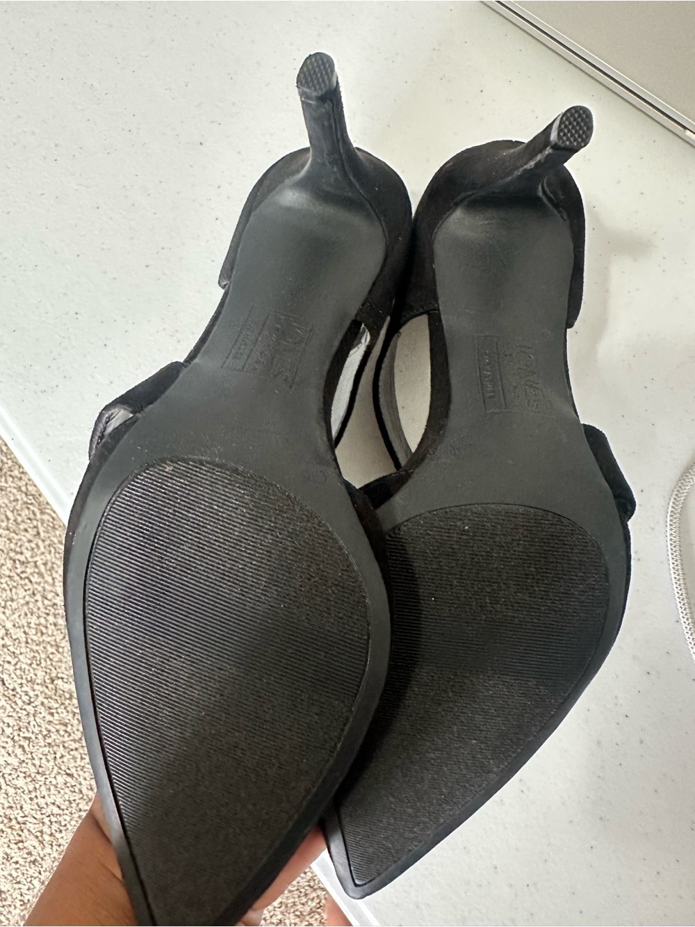 Jones New York Black Pointed D'Orsay Flats - Picture 3 of 4